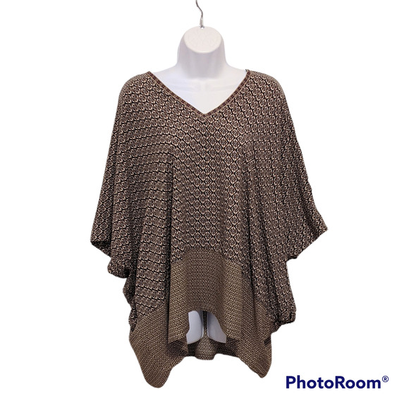 Oversized Blouse Black/Gold/Cream Umgee Size Small - Picture 1 of 2